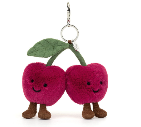 Jellycat Knuffel Sleutelhanger Amuseables Cherries