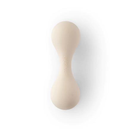 Mushie Silicone Baby Rattle Toy Rammelaar | Shifting Sand