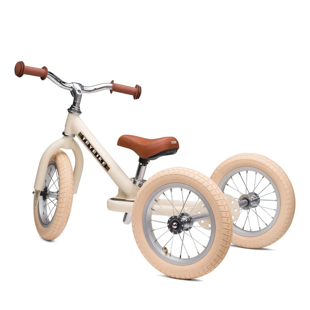 Trybike Steel Loopfiets 2-in-1 | Cream