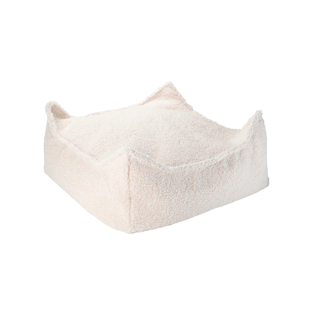 Wigiwama Pouffe Square Ottoman | Cream White