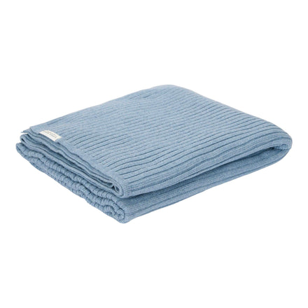 Little Dutch Wiegdeken Gebreid Pure Denim Blue | Blauw