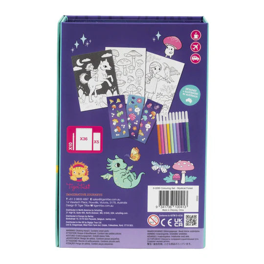 Tiger Tribe Meeneem Colouring Set | Mystical Forest