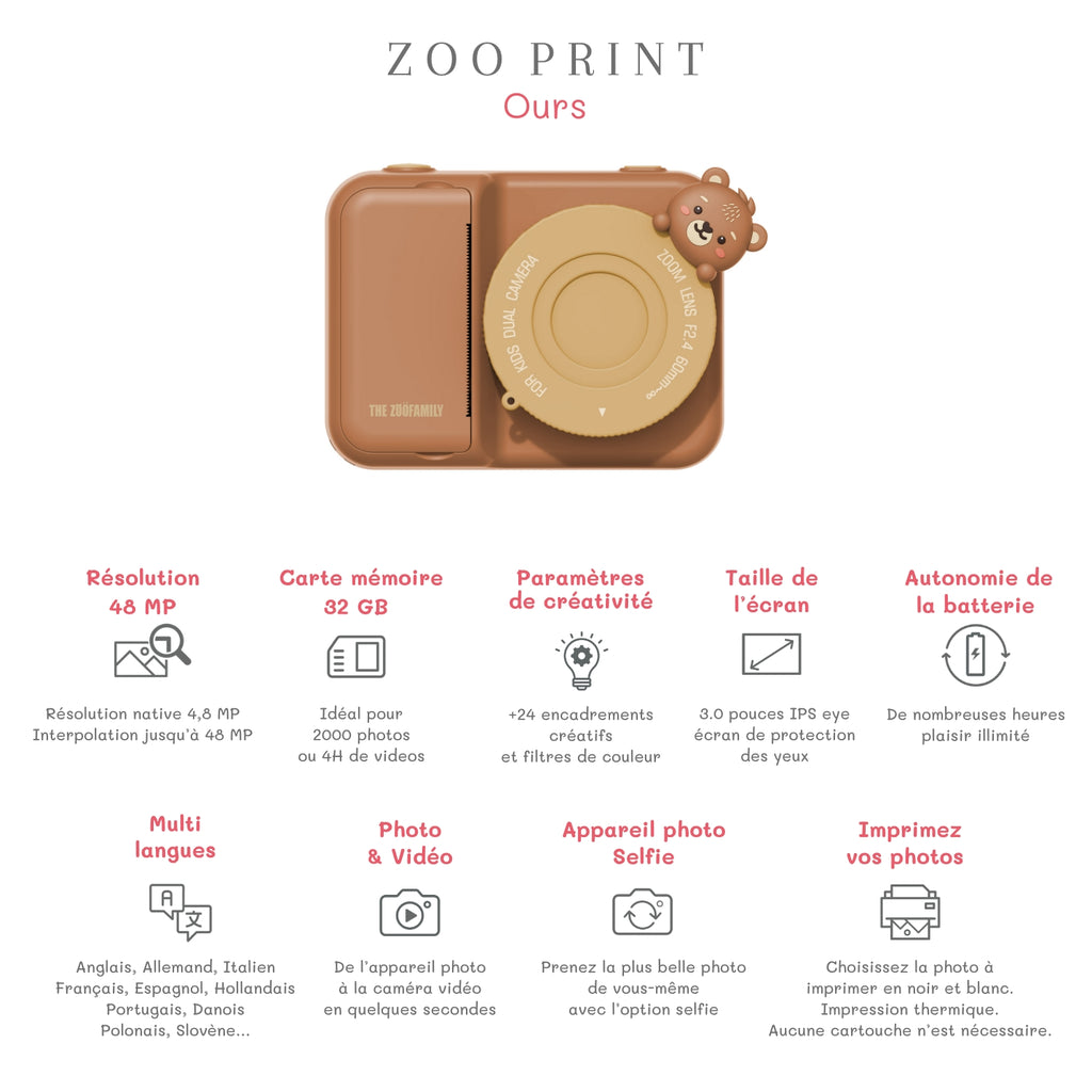 The Zoofamily Zoo print | bear