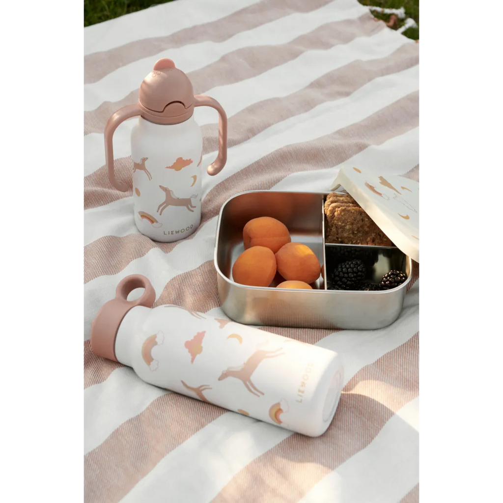 Liewood Arthur Lunch Box Met Vakjes | Dream / Ecru