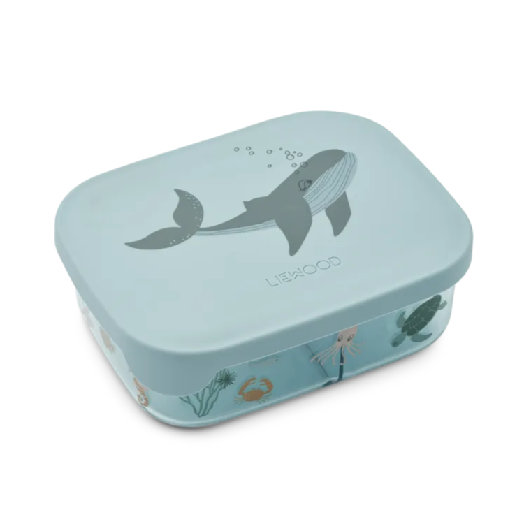 Liewood Arthur Lunch Box Tritan Met Vakjes | Sea Creature / Sandy