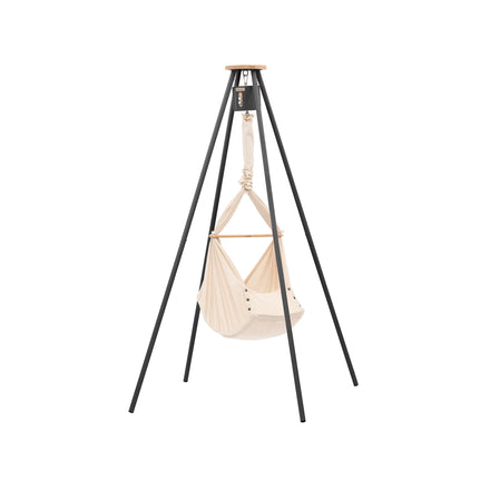 Nonomo Heavenly Dreams Baby Premium Wieg Almond + Move + Tipi Stand (stokken) Antraciet