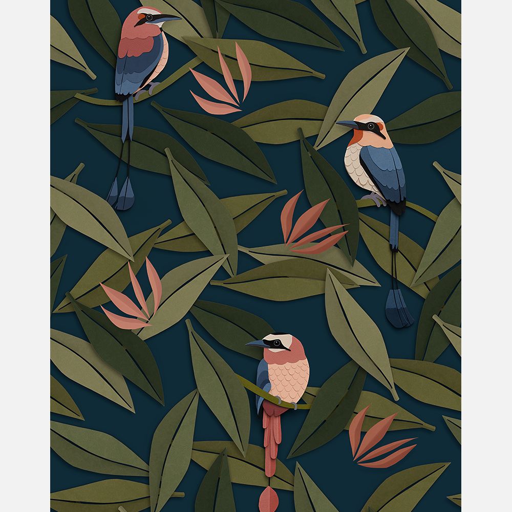 Studio Ditte Behangpapier | Birds Blue