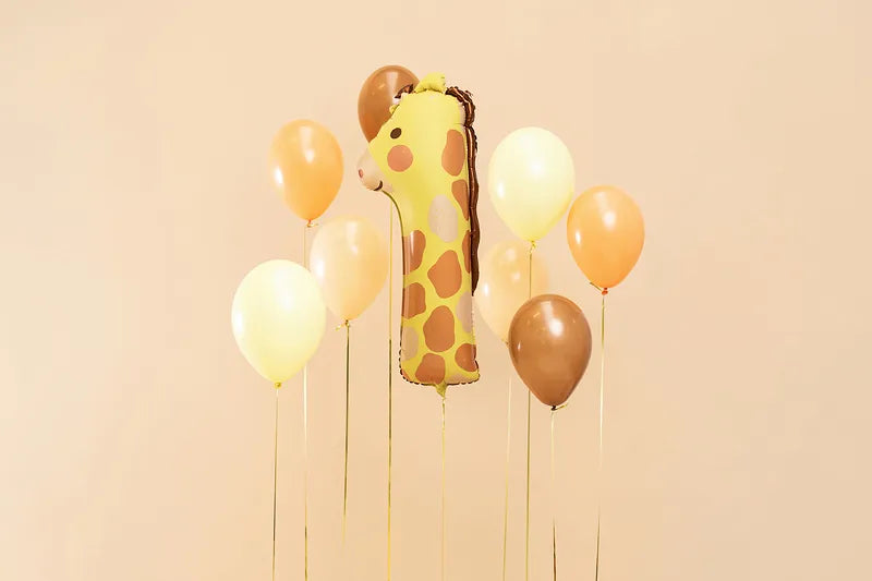 Party Deco Folie Ballon | Nummer 1 Giraffe