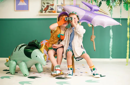 Party Deco Folie Ballon | Triceratops Green