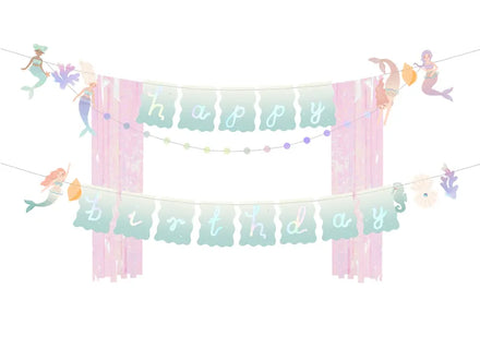 Party Deco Banner Happy Birthday | Zeemeerminnen