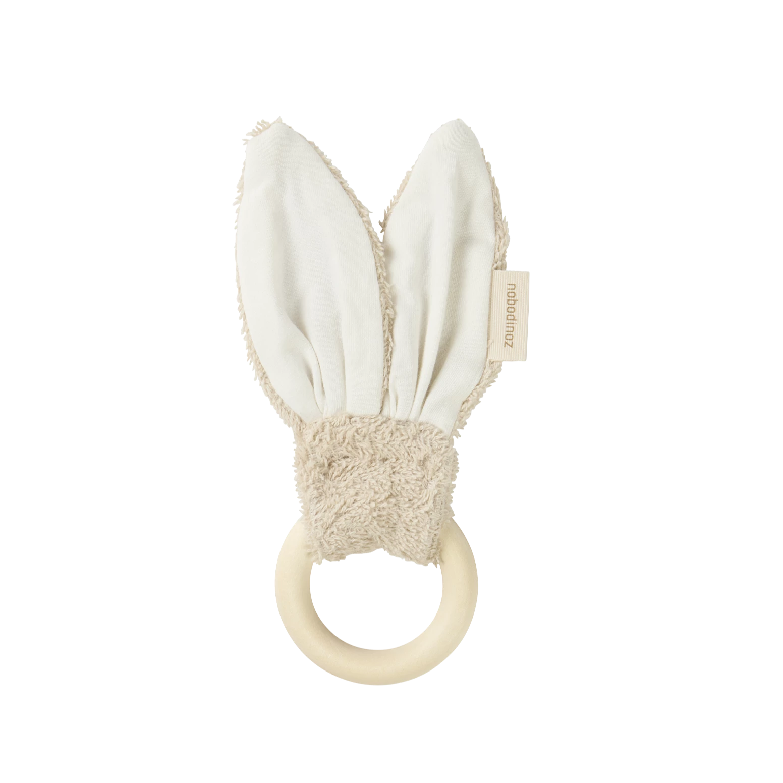 Nobodinoz Bunny Bijtring 7cm | Almond