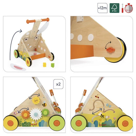 Janod Houten Loopwagen | Rabbit