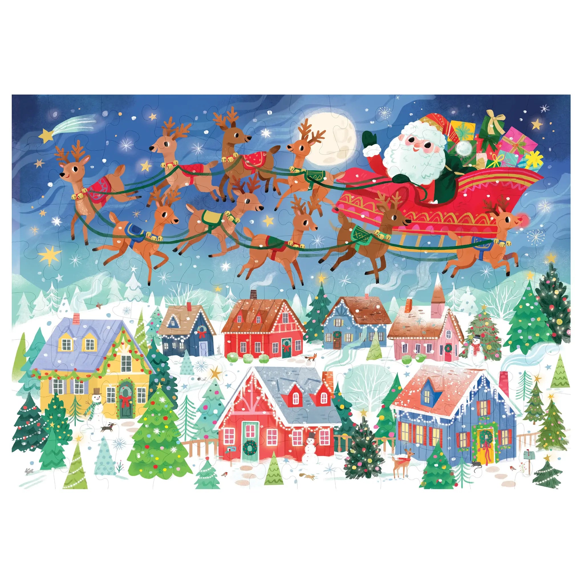 Crocodile Creek Puzzel 100st | Santa's Visit