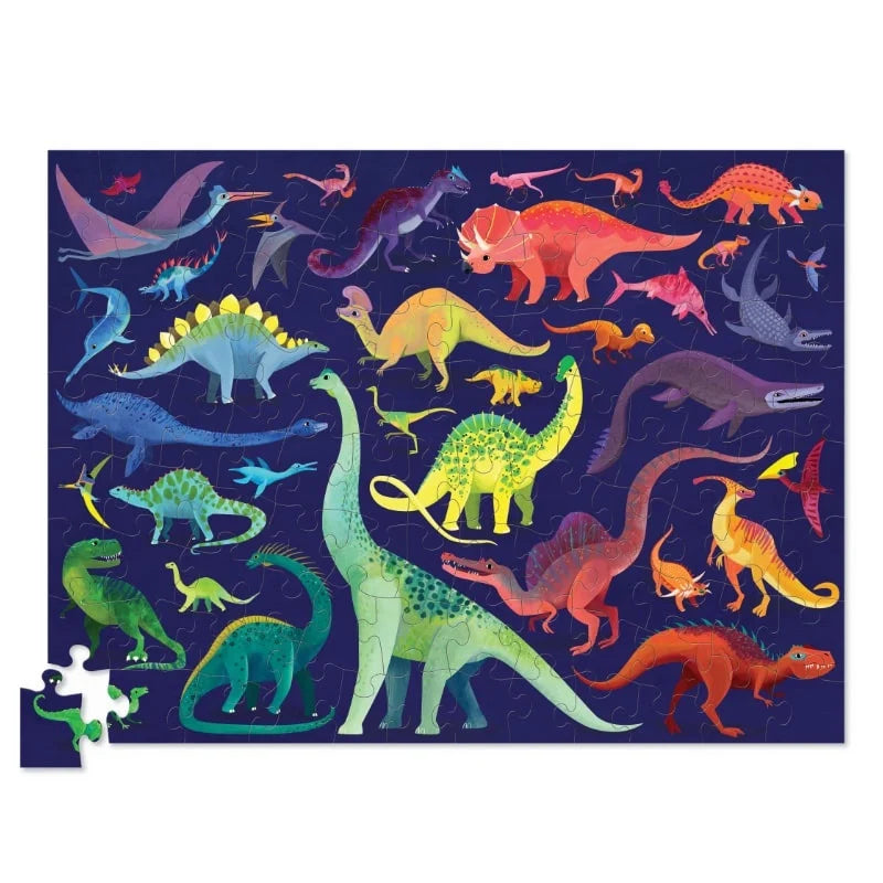 Crocodile Creek Puzzel 100st | Dino World