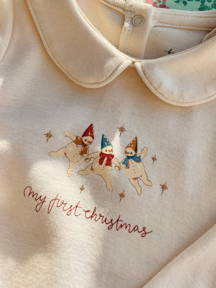 Konges Sløjd My First Christmas Onesie Gots | Antique White