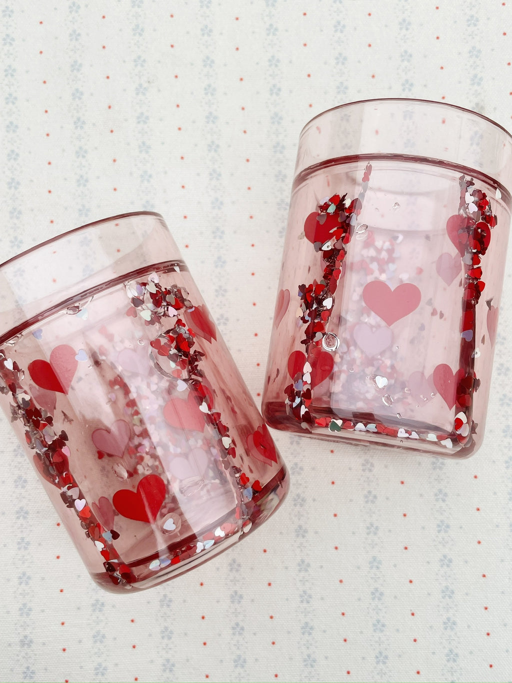 Konges Sløjd 2 Pack Glitter Drinkbekers | Heart