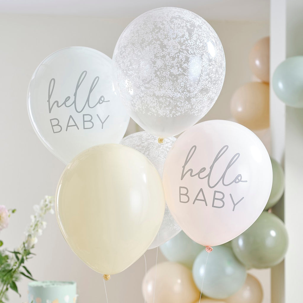 Ginger Ray Floral Baby Ballonnen Set