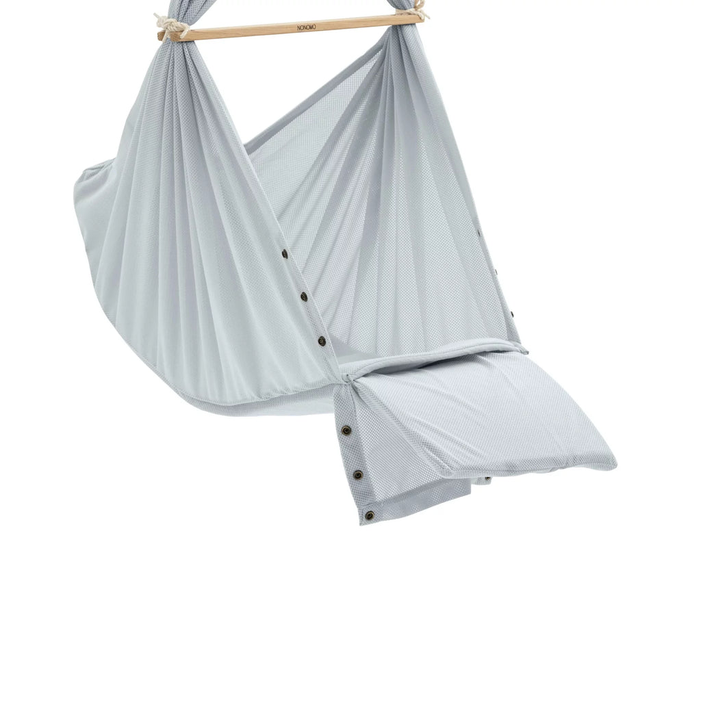 Nonomo Swinging Dreams Baby Premium Wieg Stone Grey + Move White