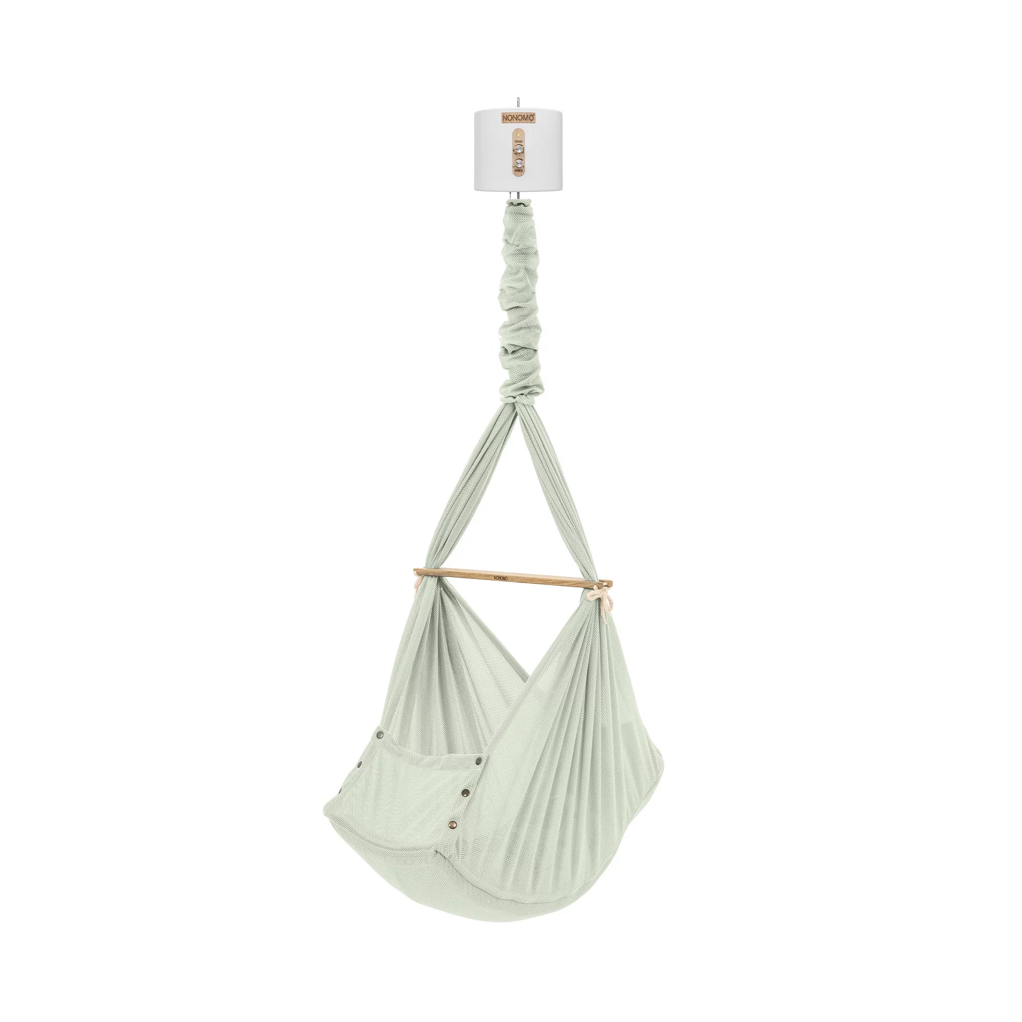 Nonomo Swinging Dreams Baby Premium Wieg Olive + Move White