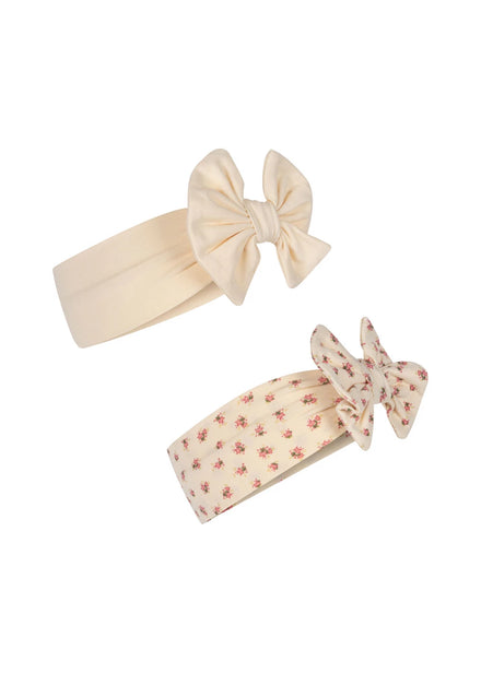 Konges Sløjd Basic 2 Pack New Bambi Bonnet Haarband | Buttercream/Bloomie