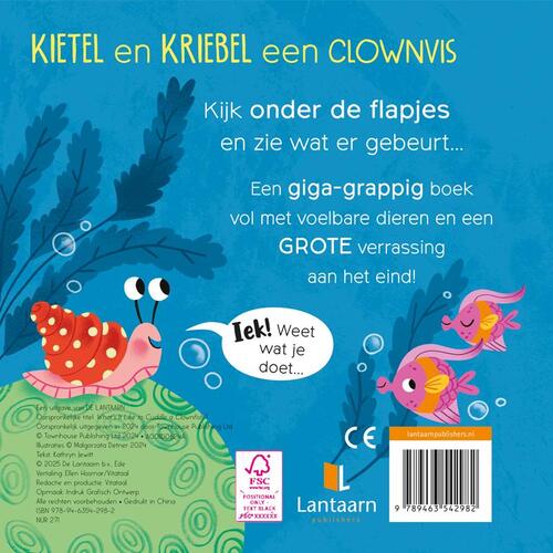 De Lantaarn Voorleesboek met flapjes Kietel en Kriebel | Clownvis