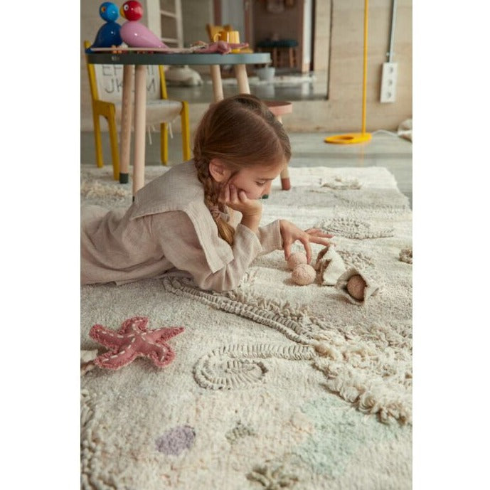 Lorena Canals Machinewasbaar Tapijt Rug 140x200cm | Seabed