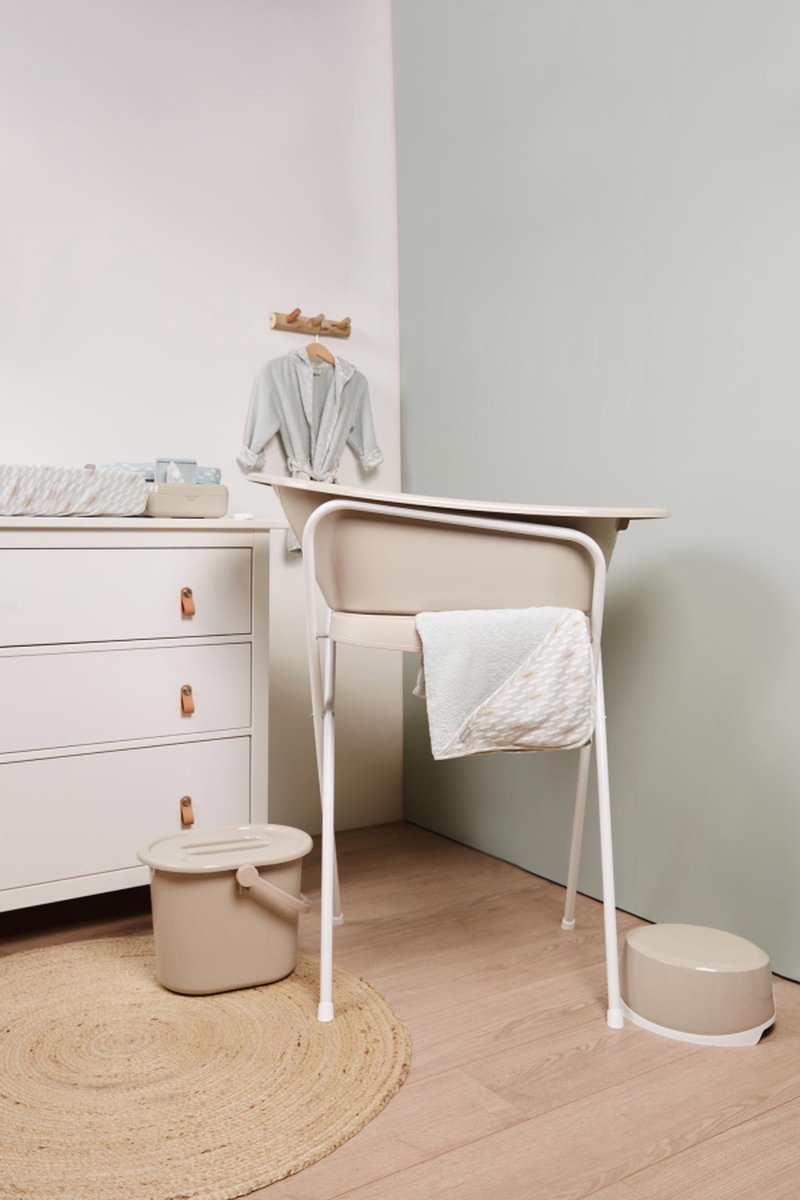 Bébé-Jou Emmer Vullen En Legen Babybadje 14 L | Taupe