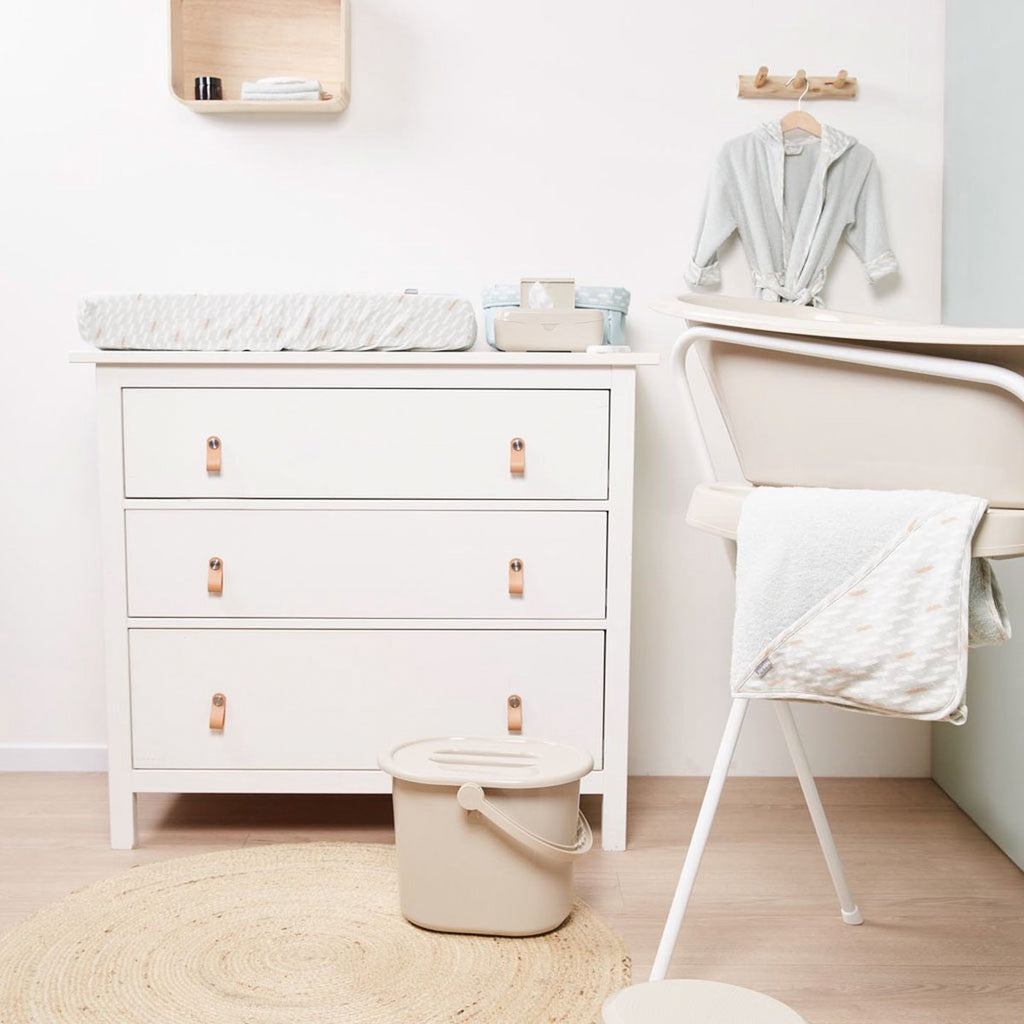 Bébé-Jou Emmer Vullen En Legen Babybadje 14 L | Taupe