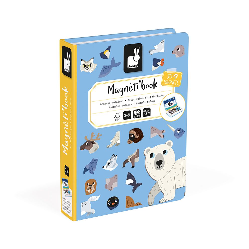 Janod Magneti'Book Meeneem Magneetset | Polar Animals