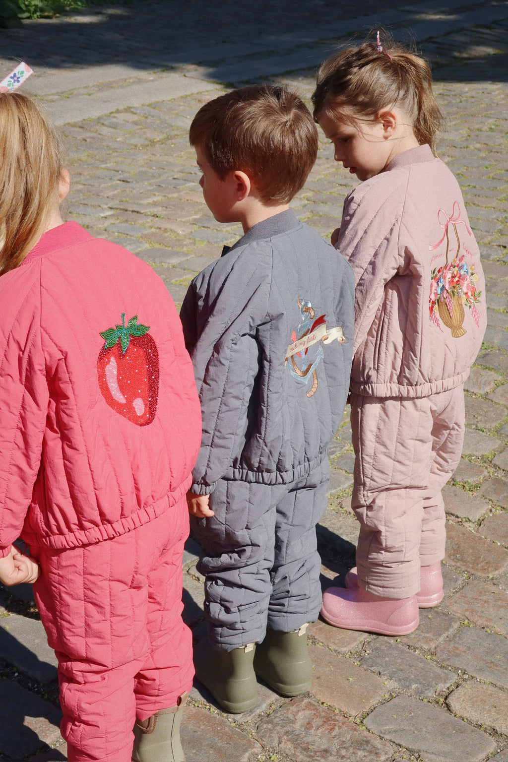 Konges Sløjd Juno Sparkle Bomber Jas | Raspberry Wine