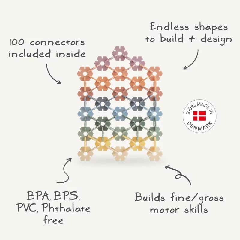 Mushie Hex Connect Building Speelset K'Nex