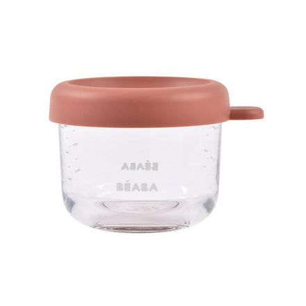 Béaba Glazen Bewaarpotjes 150ml | Terracotta