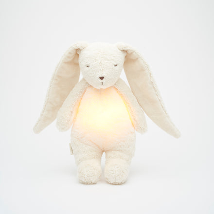 Moonie 2.0 upgrade - Knuffel Hartslag en Licht | Bunny Polar - Biologisch katoen