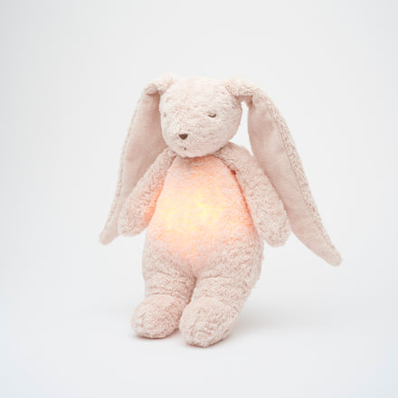 Moonie 2.0 upgrade - Knuffel Hartslag en Licht | Bunny Rose - Biologisch katoen