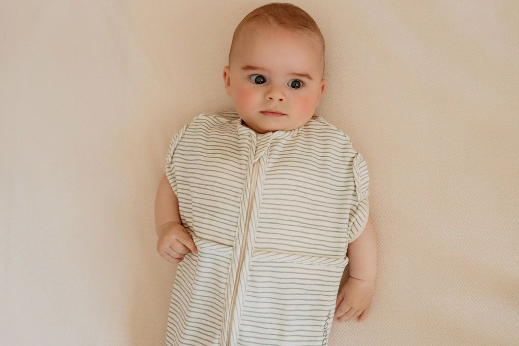 Puckababy Inbakerslaapzak Mini 3/6 M - Cotton | Green Stripes