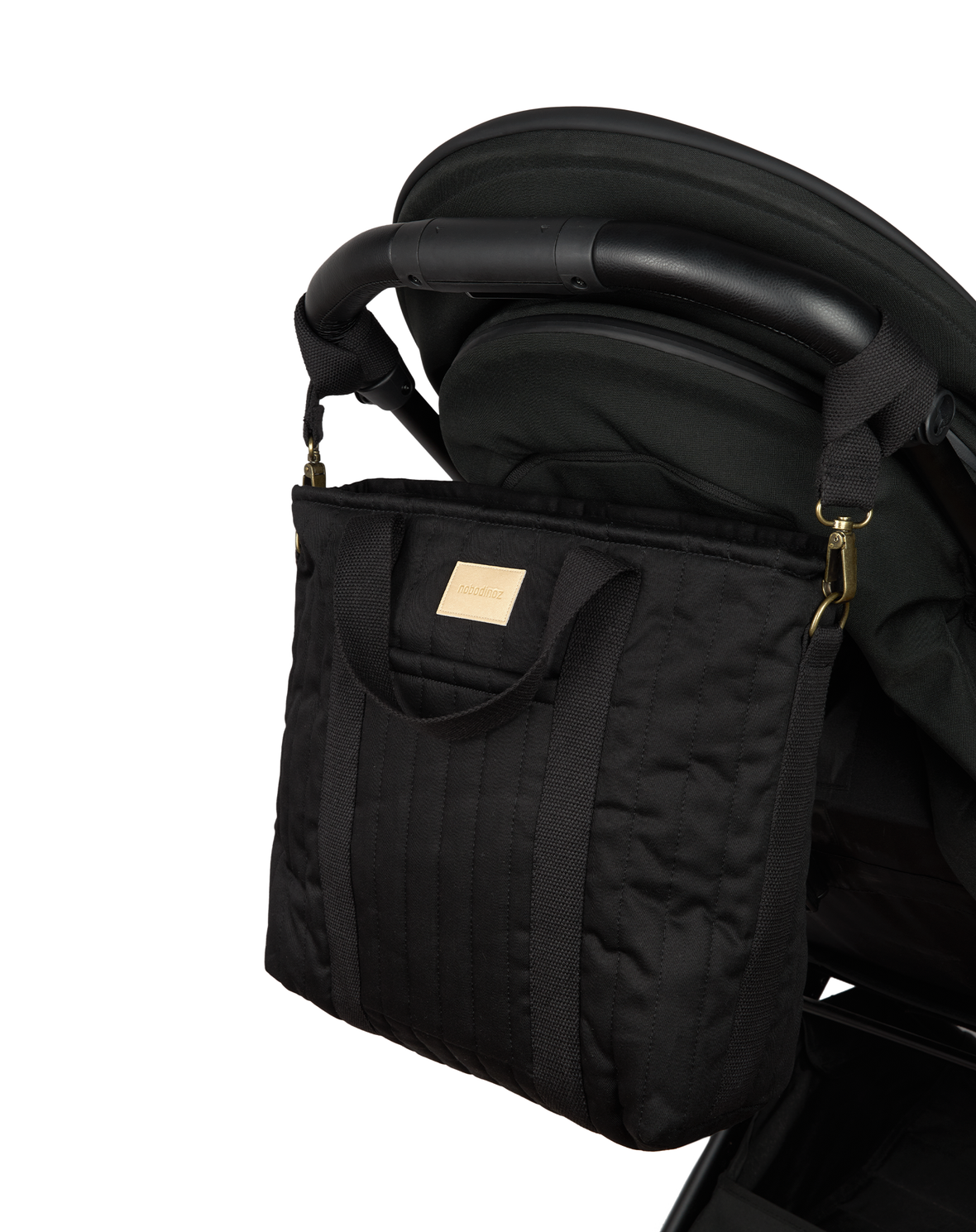 Nobodinoz Hyde Park Waterproof Kinderwagen Rugzak 32x32x14cm | Black