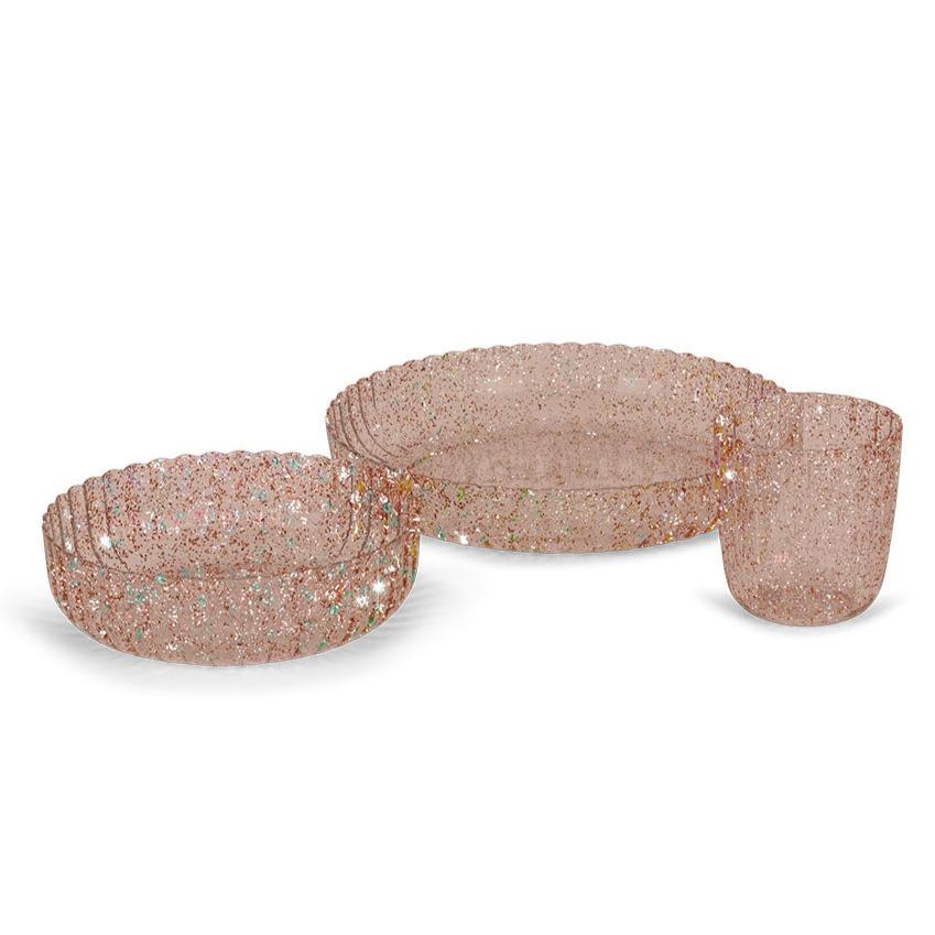 Konges Sløjd Dinner Set Glitter | Sparkling Blush