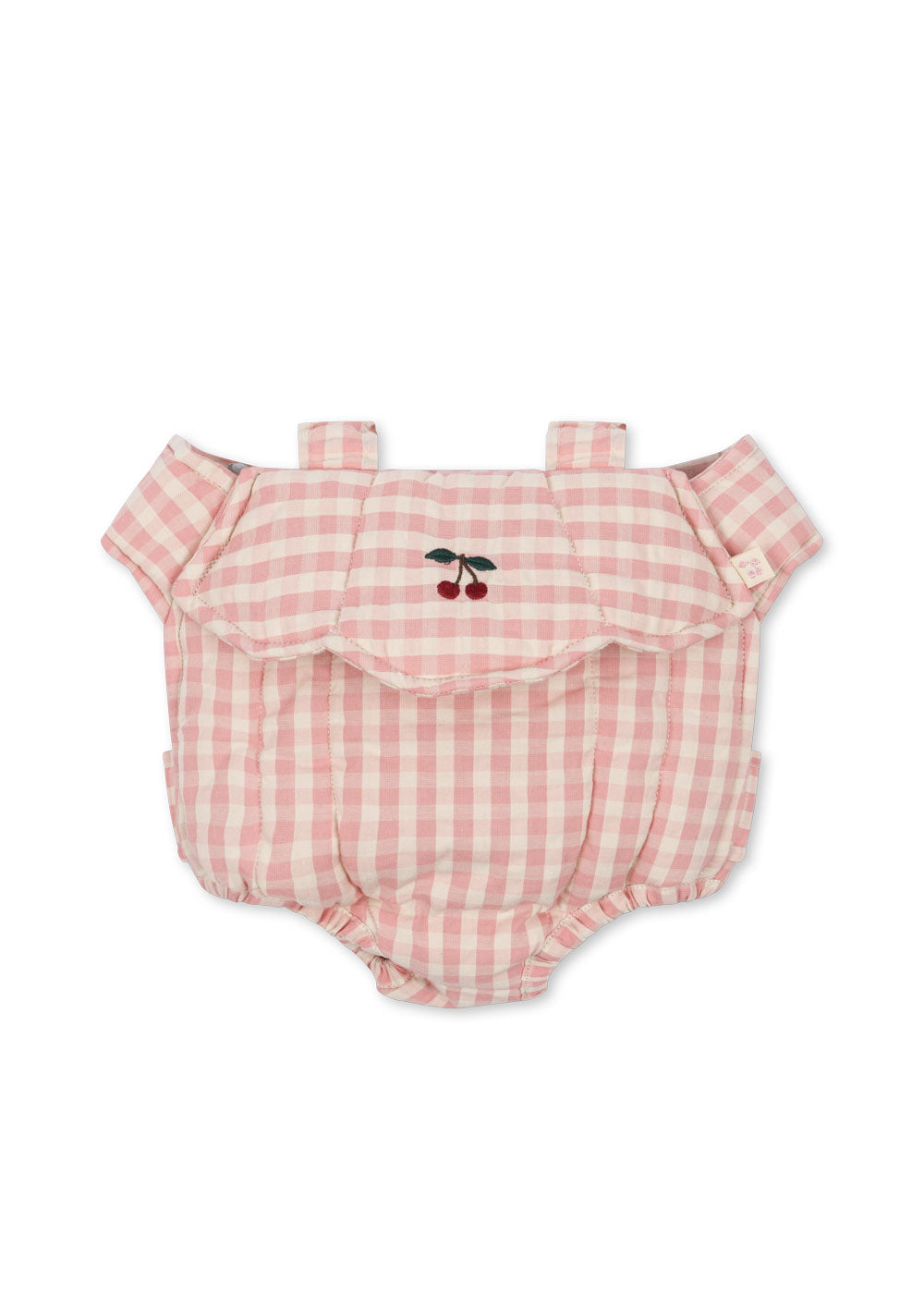 Konges Sløjd Poppen Draagzak | Powder Pink Check