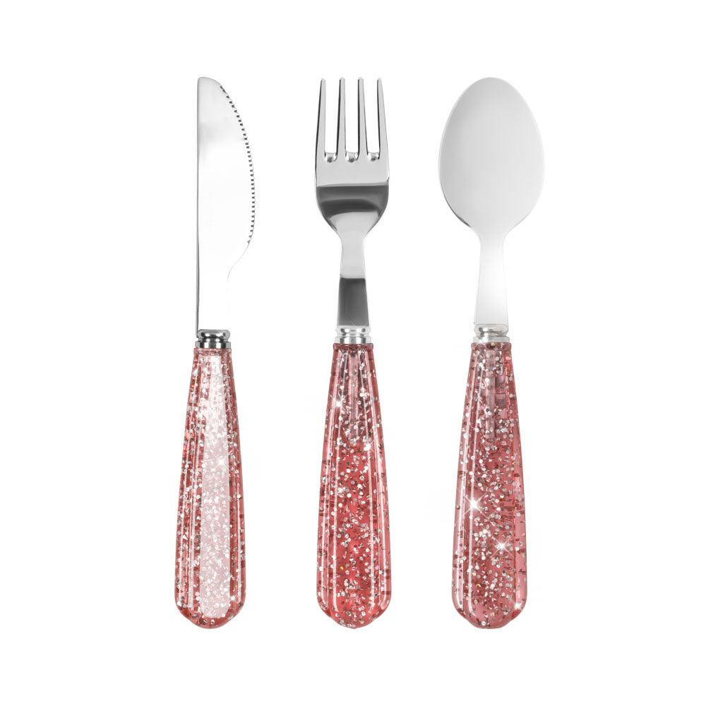 Konges Sløjd Glitter Bestek Set | Sparkling Blush