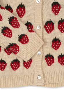 Konges Sløjd Belou Knit Collar Cardigan | Strawberry