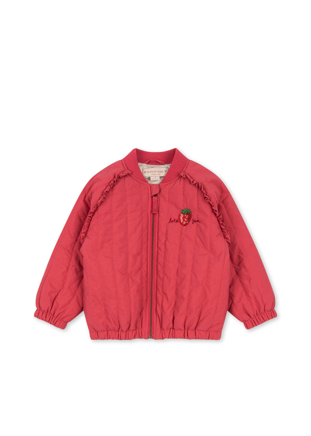 Konges Sløjd Juno Sparkle Bomber Jas | Raspberry Wine