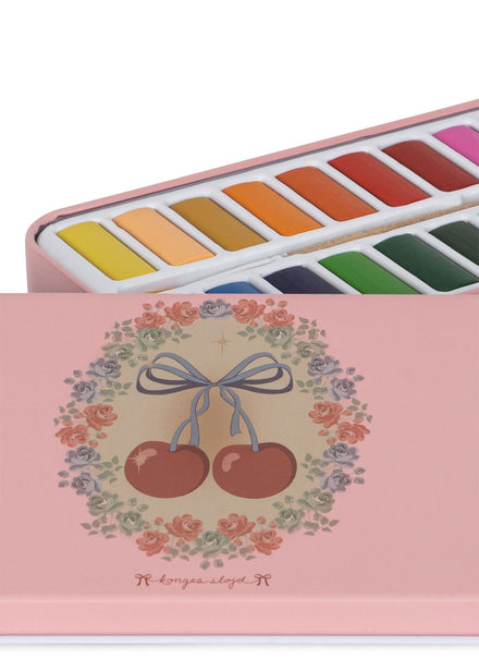 Konges Sløjd Water Colors Tin Box | Cherry Bow