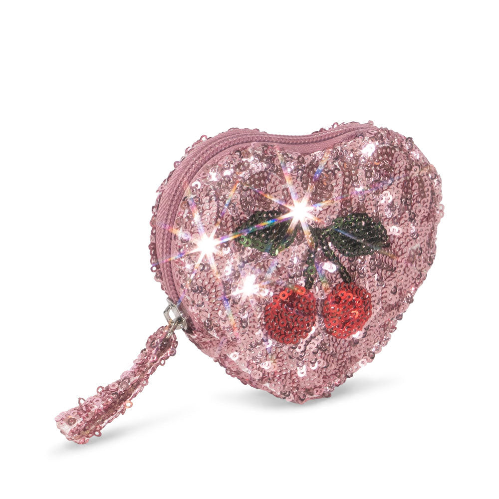 Konges Sløjd Sequin Heart Portemonneetje | Mellow Rose