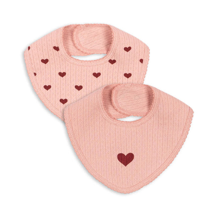 Konges Sløjd Kwijlsjaaltje Bib 2-Pack | Mellow Rose