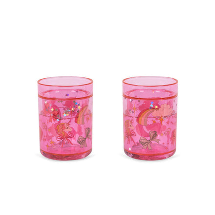 Konges Sløjd 2 Pack Glitter Drinkbekers | Rainbow Bow