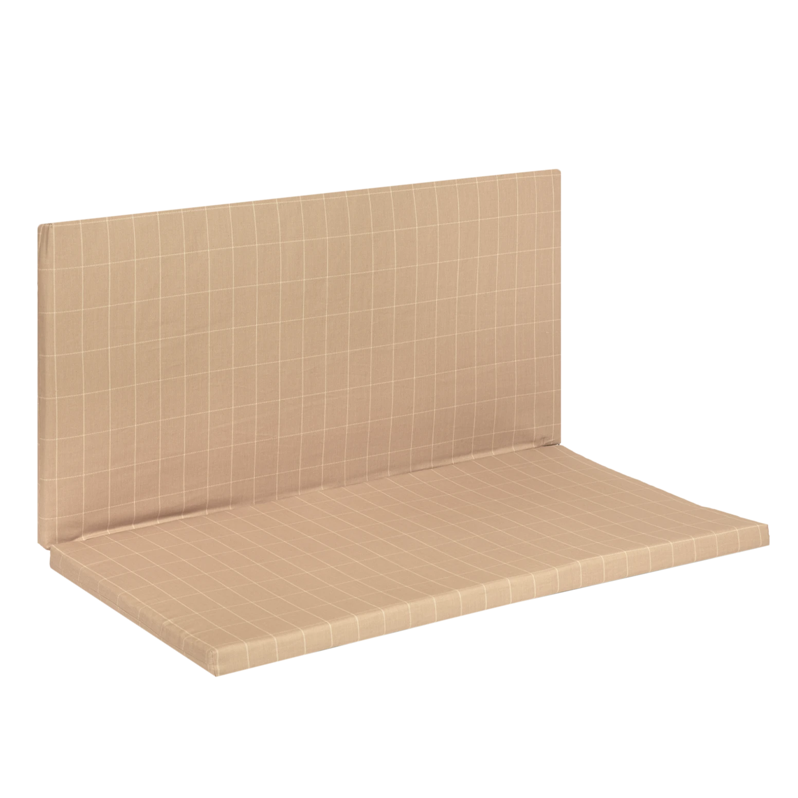 Nobodinoz Plooibare Eco Play Mat 100x100x4cm | Taupe Grid