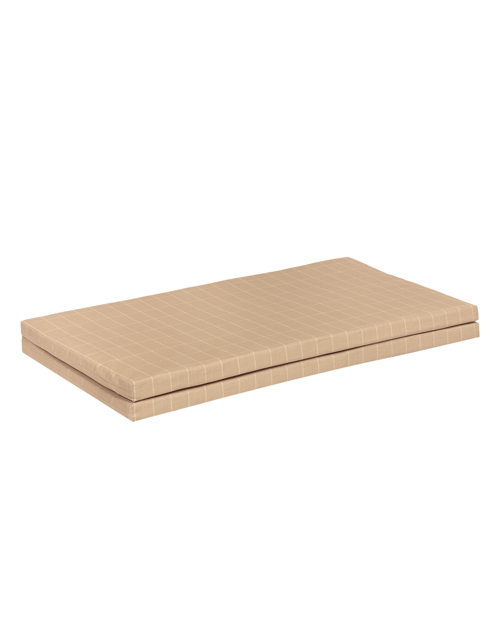 Nobodinoz Plooibare Eco Play Mat 100x100x4cm | Taupe Grid