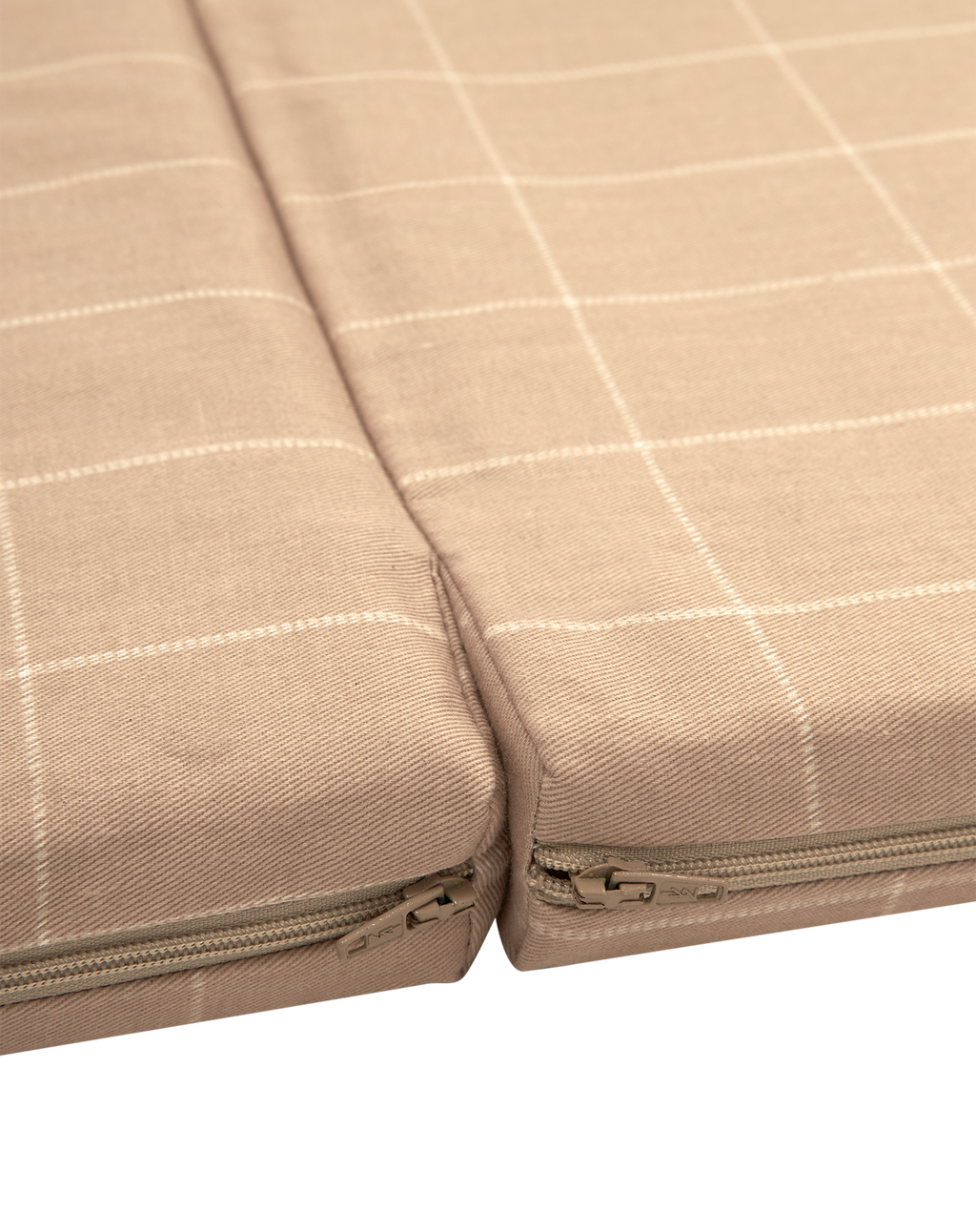 Nobodinoz Plooibare Eco Play Mat 100x100x4cm | Taupe Grid