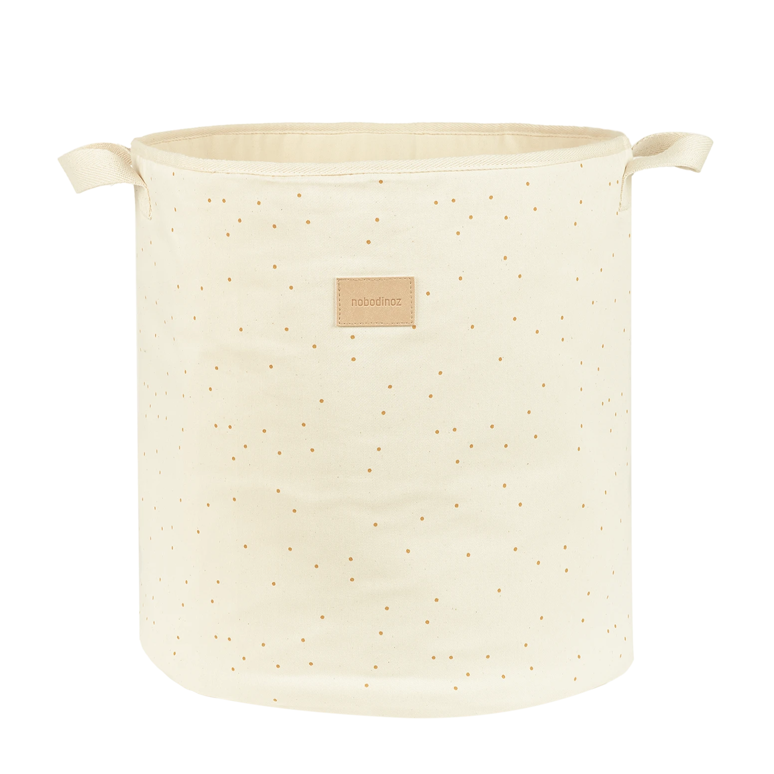 Nobodinoz Opbergmand Toybag 41x37x37cm | Natural Honey Sweet Dots