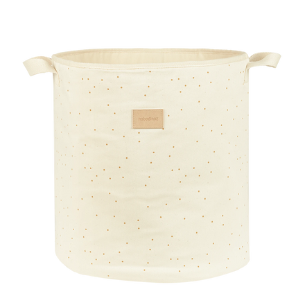 Nobodinoz Opbergmand Toybag 41x37x37cm | Natural Honey Sweet Dots